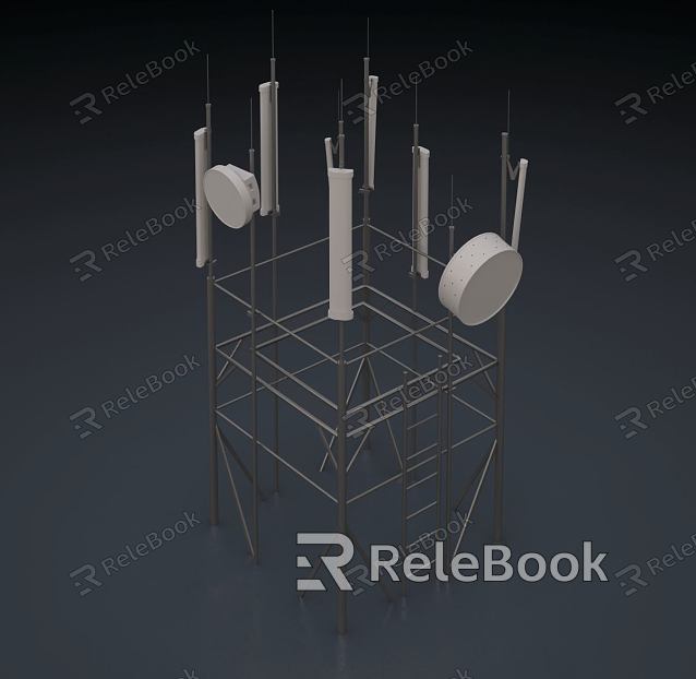 modern signal tower roof signal tower antenna model