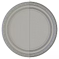 Elegant Round Decorative Mirror With Golden Ornate Carved Frame Design