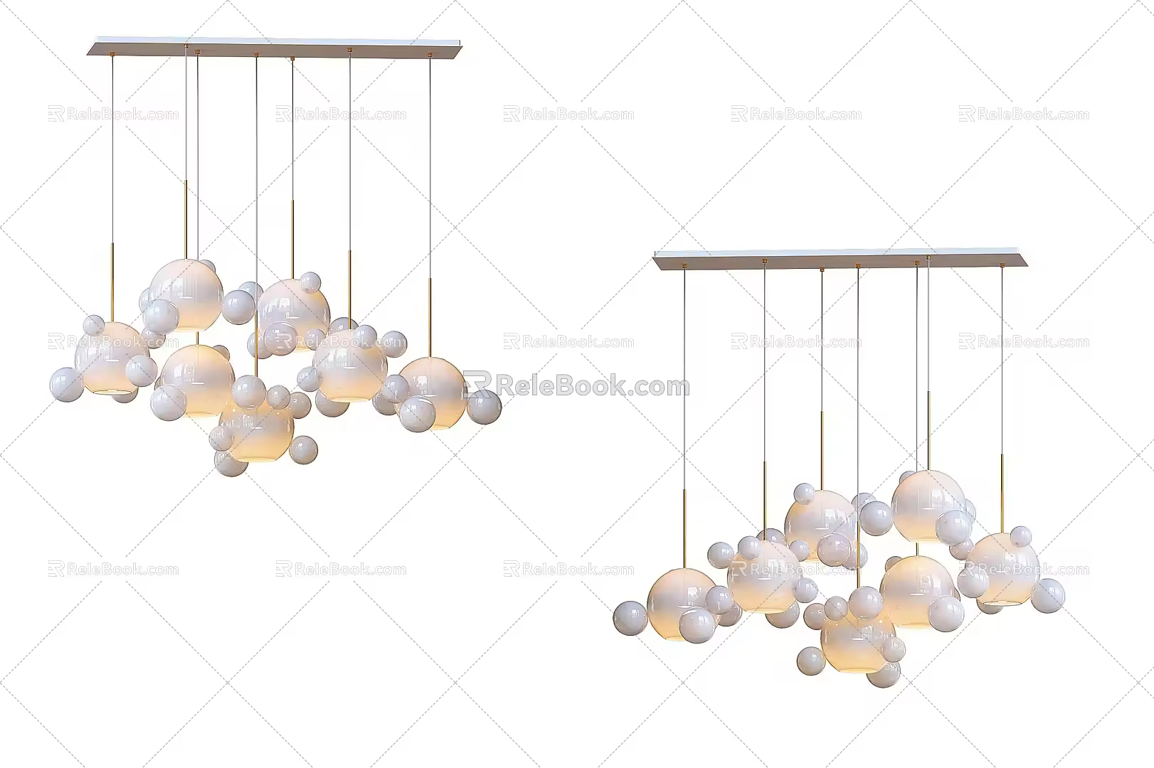 Simple chandelier 3d model