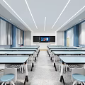 Modern Classroom Physics Laboratory Physics Classroom 3d model