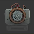 Mechanical Equipment With Copper Coils Motor Control Panel And Red Indicator