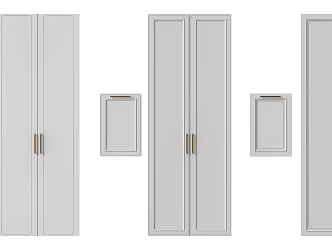 Jane European Wardrobe Door 3d model