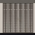 Modern Wooden Room Divider With Vertical Slats Backlit Panels Interior Decor