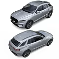 Silver SUV Car With Modern Design Sleek Body LED Headlights Taillights And Alloy Wheels