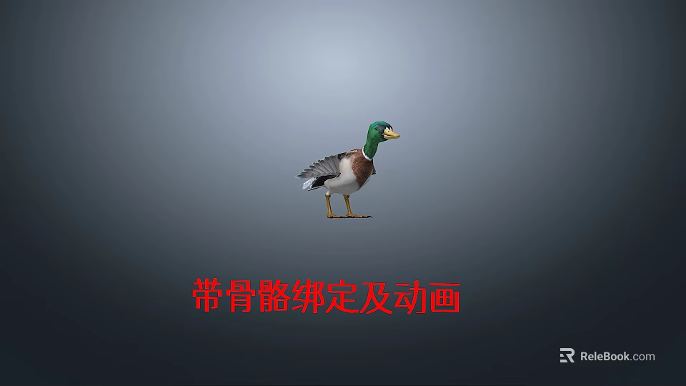 Animated Rigged Duck 3D Model as Flying Animal with Realistic Movements and Details 3d model 