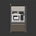 Industrial Automated Testing Device With Control Panel Transparent Window And Red Yellow Green Indicator Lights