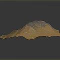 Scenic Rocky Landscape With Orange Gray Textured Rock Formation And Natural Irregular Shape