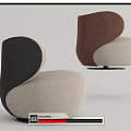 Modern single sofa 3d model