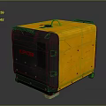 KIPOR Portable Generator With Yellow And Black Enclosure Wheels And Handle Design