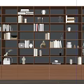 Modern bookcase 3d model