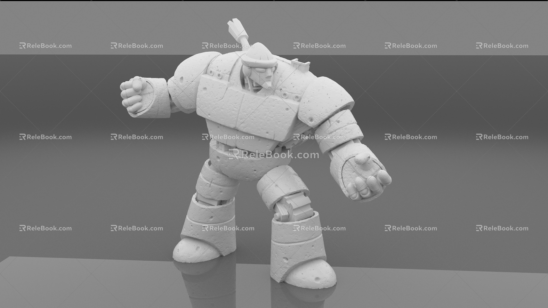 Modern Robot Stone Man model