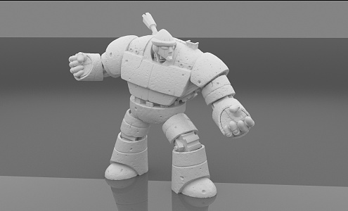 Modern Robot Stone Man 3d model