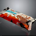 Delice Ice Cream Red White Packaging With Chocolate Flavor Frozen Dessert Bar