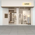 Modern Clothing Store Interior Design With Display Racks Comfortable Sofa And Decorative Plants