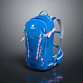 Lightweight Blue Deuter Backpack with Pink Accents for Outdoor Sports and Daily Activities