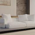 Three-seat sofa 3d model