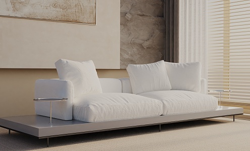 Three-seat sofa 3d model