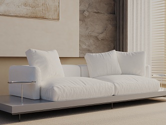 Three-seat sofa 3d model