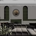 Modern Light French Living And Dining Room Design With Comfortable Sofa And Exquisite Dining Sets