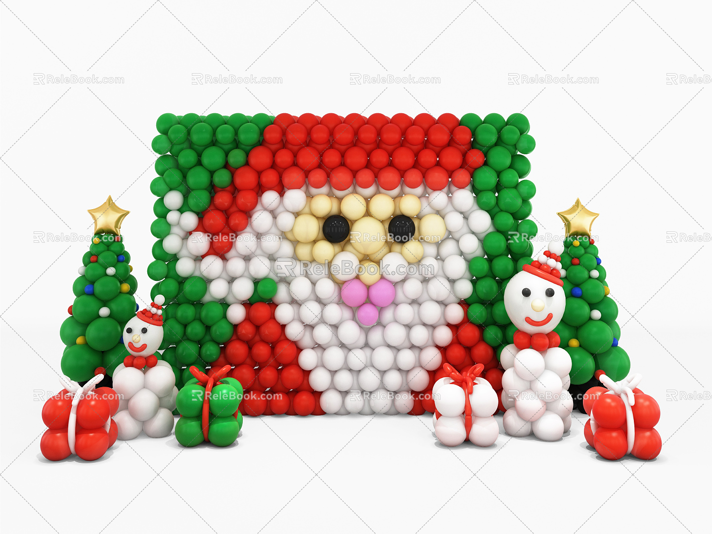 Modern Meichen Christmas Balloon Shape 3d model