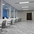 Modern Jiawang District Second Detention Center Reception Hall Interior With Counter And Chairs