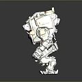 Modern Robot Mech Warrior Mech Soldier Machine Battlearm Mechanical Battlearm 3d model