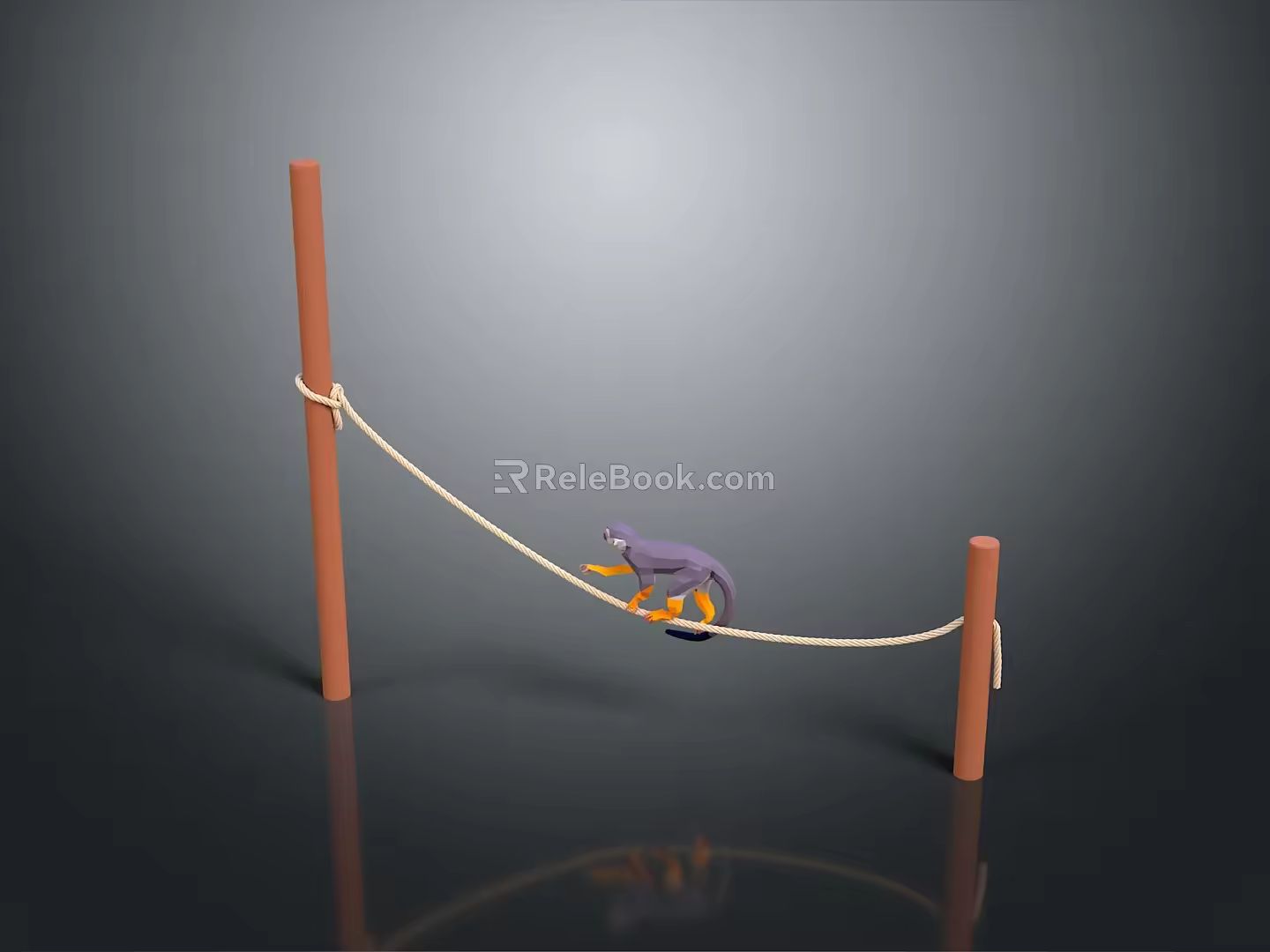Monkey Cartoon Monkey Anime Monkey Stylized Monkey Fantasy Style Monkey Toy 3d model