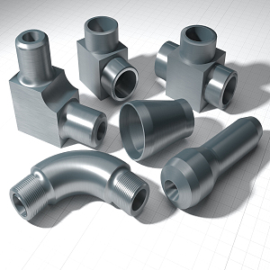 Modern pipe hardware water pipe 3d model