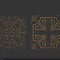 Intricate Carved Patterns With Scrolls Floral Motifs And Geometric Designs