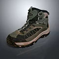 High Top Outdoor Hiking Shoes With Durable Sole And Lace Up Design
