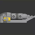 Lego Cosmic Spaceship Model With White Gray Design And Engine Parts
