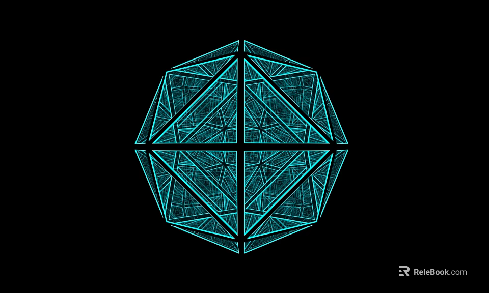 Commercial Equipment Featuring Intricate Geometric Structure And Blue Line Design 3d model 