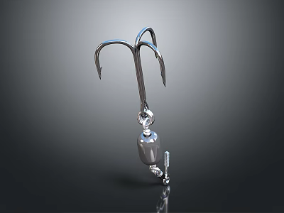 Metal Three Claw Sculpture Carving With Cylindrical Base And Chain Design 3d model