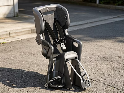 Child Safety Car Seat With Adjustable Straps And Ergonomic Design 3d model