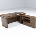 Wooden L Shaped Office Desk With Spacious Desktop And Storage Cabinet