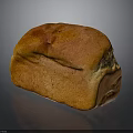 Freshly Baked Golden Crust Bread Loaf With Shiny Surface And Soft Texture