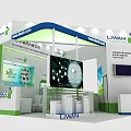 LIWAH Exhibition Booth With Display Screens Product Displays And Decorative Elements