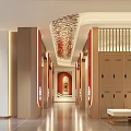 Modern SPA Sauna Interior With Wooden Lockers Resting Bench And Warm Lighting