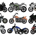 Various Stylish Motorcycles with Different Colors and Multiple Designs Collection