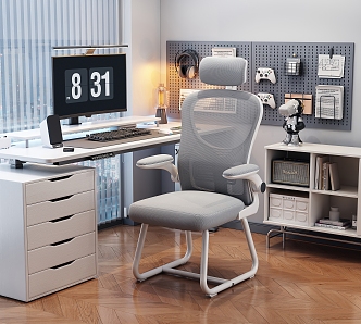 Computer Desk Computer Chair E-Sports Room 3d model