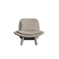 Turquoise Upholstered Modern Accent Chair With Comfortable Cushion And Unique Legs
