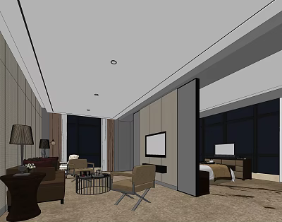 Modern Suite Guesthouse 3d model Modern Suite Guesthouse 3d model