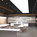 Stylish Modern Street Front Digital Store With Creative Headphone Display And Bright Spacious Interior