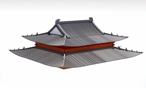 Ancient roof 3d model