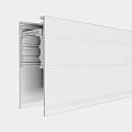 Metal Frame Section Detail with Black Silver Components and Golden Rods in Symmetrical Geometric Design