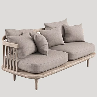 Nordic Sofa Double Sofa 3d model
