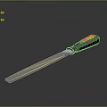 Professional Hardware File Tool With Black Yellow Handle And Metal Blade