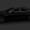 Black Sporty Sedan With Sleek Side Profile And Glossy Alloy Wheels Design