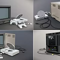 Retro Sony Game Machine Old-fashioned Retro Game Machine Old-fashioned Game Machine Ornaments Retro Game Machine Toy Ornaments TV Game Decorations 3d model