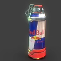 Red Bull Inspired Energy Drink Can Shaped Weapon With Modern Design And Glowing Lights